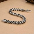 thumbnail image 5 of K-KED Pure S925 Sterling Silver 7mm Lucky Wheat Link Women Men's Bracelet 7/7.9inch-18cm/7.1inch-28-29g, 5 of 6