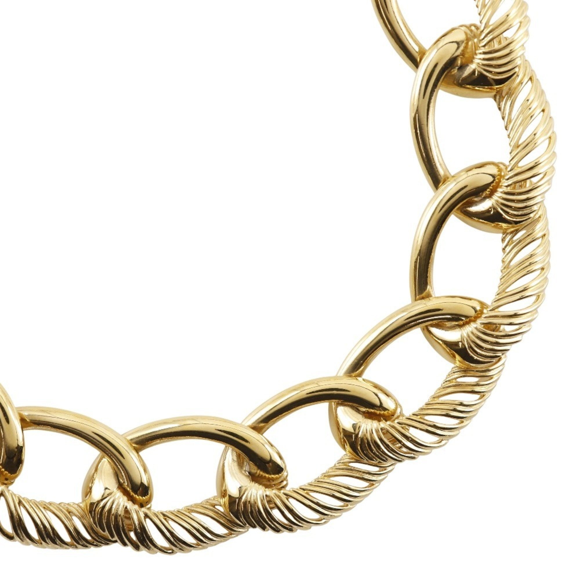 Pre-Owned Givenchy Big Chain Necklace Gold Plated Approx. 102.7g Women's S111625121 (Good)