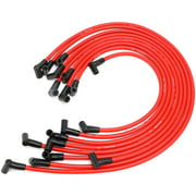 Universal Spark Plug Wire Set - 10.5mm High Performance Kit - Compatible with Chevy, GM SBC, BBC, Small Block 307, 327,