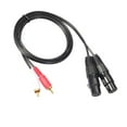 thumbnail image 2 of Cable RCA XLR 2 2 XLR Adaptador de 5 Pies Perfecl Negro, 2 of 8