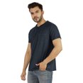 thumbnail image 3 of Inkmeso Solid Henley T-Shirt For Mens Cotton Short Sleeve Tee Shirts Pocket Shirt, 3 of 7