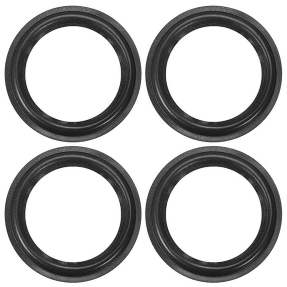 Uxcell 5" inch Speaker foam edge Folding ring  horn Replacement Parts for Speaker Black 4 Pcs