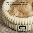 thumbnail image 6 of Cat Bed Kitten Bed, Washable Round Cat Beds for Indoor Cats, Super Soft Plush Faux Fur Pet Bed for Puppy and Kitten with Anti-Slip Bottom, 6 of 7