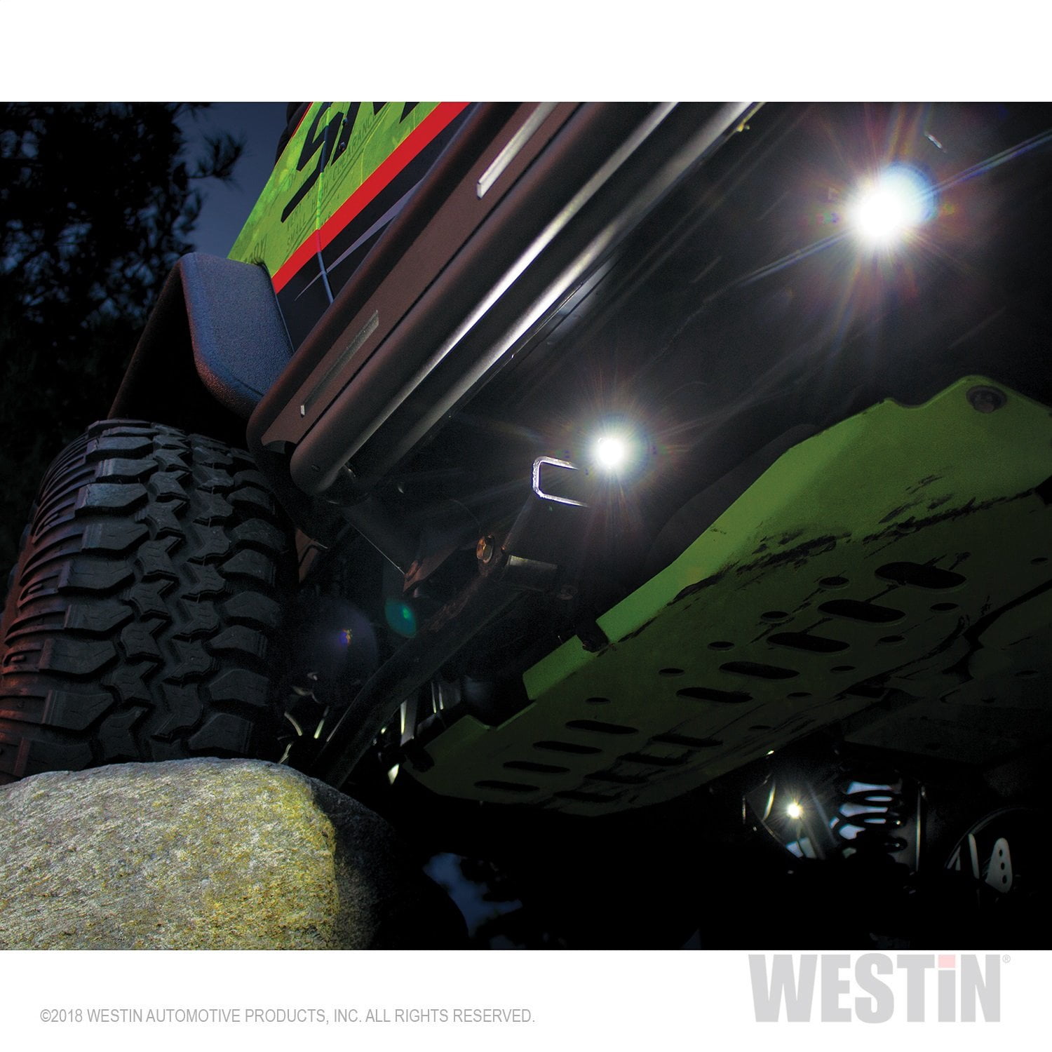Westin LED Rock Light Kit - 07-18 Jeep Wrangler JK / 18-19 Jeep Wrangler JL - 09-80015 Fits select: 2015-2017,2021 JEEP WRANGLER UNLIMITED