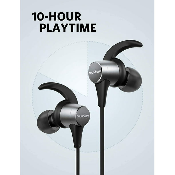 by Spirit Pro GVA Earphones Bluetooth Sport Headphones | 10-Hr Playtime | IP68 | Black - Walmart.com