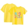 thumbnail image 5 of Toddler Girls Short Sleeve T-Shirts Kids Summer 24 Months 2t 3t 4t 5t 6t 7t Oversized Crew Neck Tops Trendy Casual Basic Loose Tees Gibobby,5-6 Years,Yellow, 5 of 5