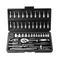 thumbnail image 1 of Amdohai 46pcs Ratchet Wrench & Socket Tools Set 1/4-inch Drive Screwdriver Repairing Kit Combination Socket Wrench, 1 of 7