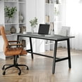 thumbnail image 2 of Flash Furniture Commercial 60x24 Conference Table with 1" Thick Double Sided Laminate Table Top with PVC Edging and Heavy Duty A-Frame Steel Base, Gray Oak, 2 of 12
