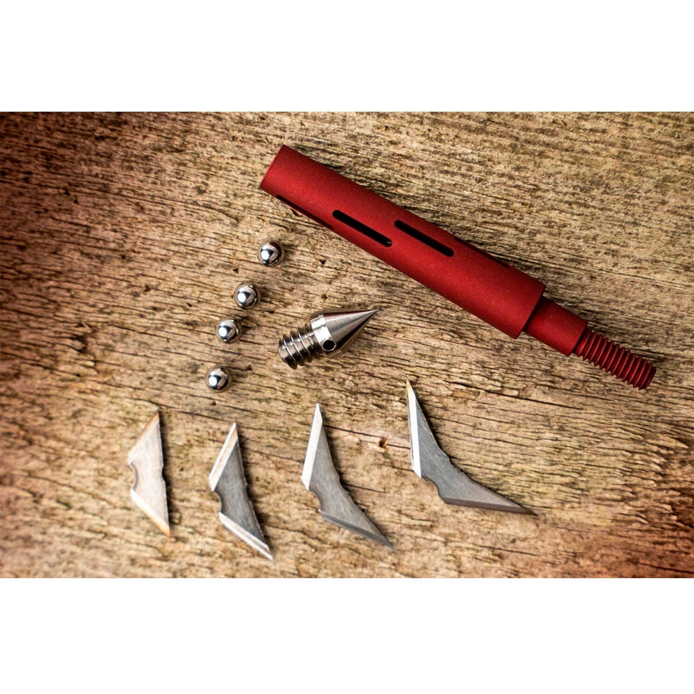 Helix Single Bevel Broad Heads 95 Grain Expandable Hunting Broad Heads 12x 