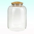 thumbnail image 2 of Bocal à Bonbons avec Couvercle en Bambou 1150ml, Récipient en Borosilicate Transparent pour Aliments, 2 of 8
