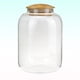 thumbnail image 3 of EeaseMX Tarro de caramelos con tapa de bambú de 1150 ml, recipiente de vidrio transparente de borosilicato para granos alimenticios., 3 of 7