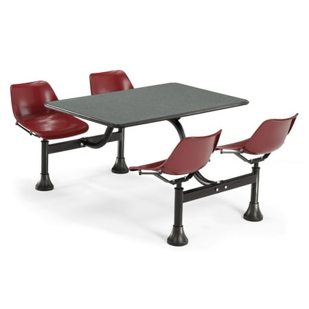 OFM Model 1002 48L x 24W in. Cluster Commercial Dining Table and Chairs