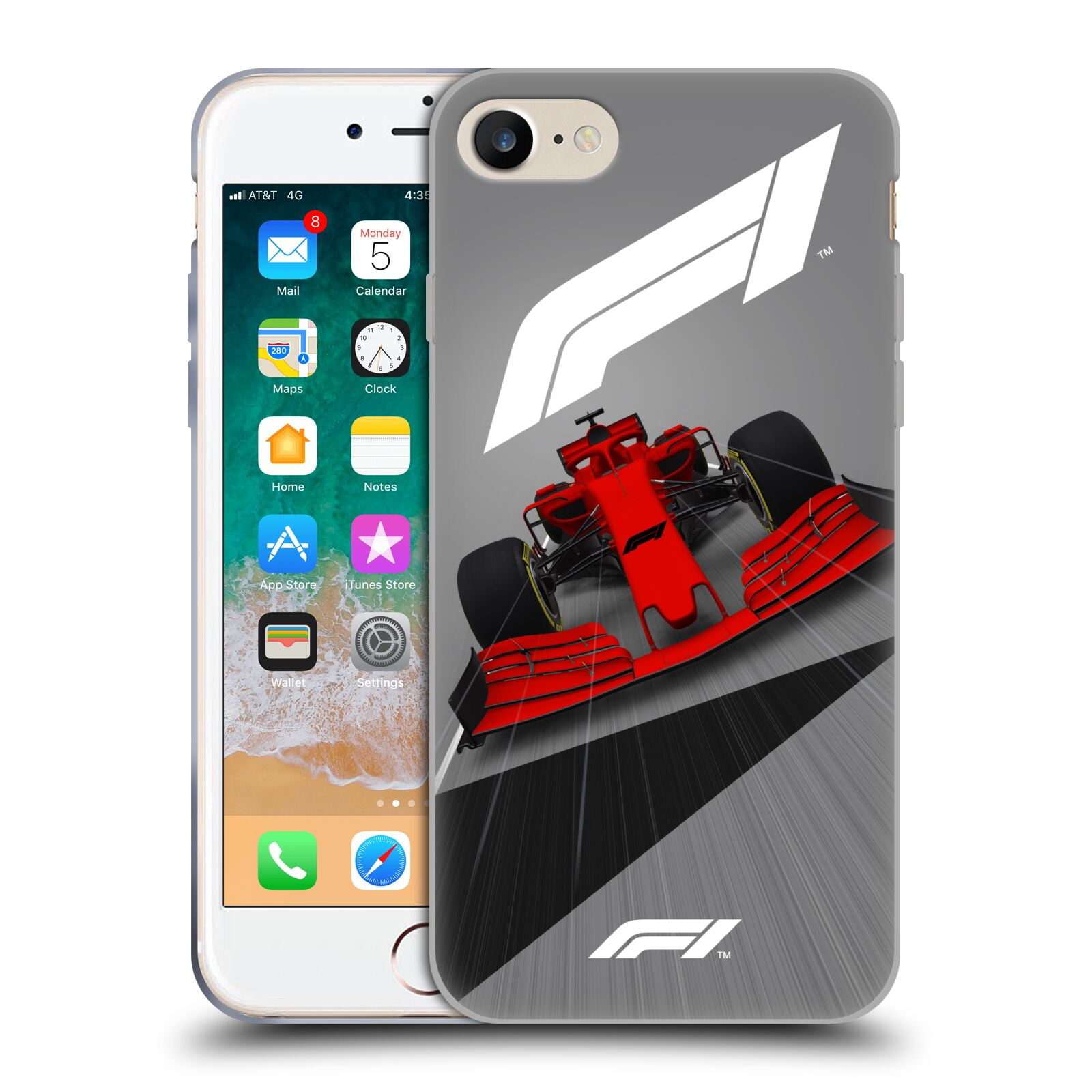 Head Case Designs Officially Licensed Formula 1 F1 Cars Front Hot Red Soft Gel Case Compatible With Apple Iphone 7 8 Iphone Se Walmart Com