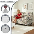 thumbnail image 6 of Xoenoiee Hummingbird Lily Flower Print Couch Cover 6-Piece Washable Recliner Slipcovers with Pockets Spandex Fabric Furniture Protector for 2-Seater Recliner Sofa, 6 of 6
