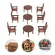 thumbnail image 4 of Juego de 4 mini mesas y sillas, modelo de muebles, mini casa, accesorio para sala de estar, 4 of 6