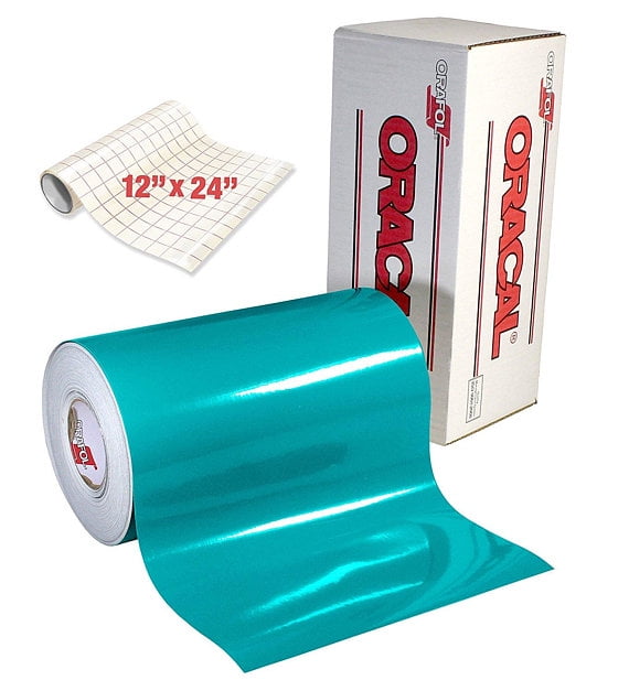 oracal 651 craft vinyl wrap gloss turquoise 6ft x 12 for cricut