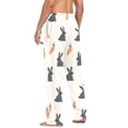 thumbnail image 3 of FORMRS Mens Pajama Pants with Pockets Soft Cotton Sleepwear Lounge Bottoms, Sizes S-2XL, Bunnies and Carrots, 3 of 7