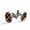 Color 2, variant on Men's Classic Stainless Steel, Pineapple Stripes Pattern Cufflinks Business Wedding Shirts, Black