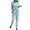 Blue, variant on Women's Tie Dye Two Piece Pajamas Set Casual Long Sleeve Sweatshirt with Long Pants Loungewear