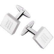 Personalized Stainless Steel Engraved Square Cuff Links