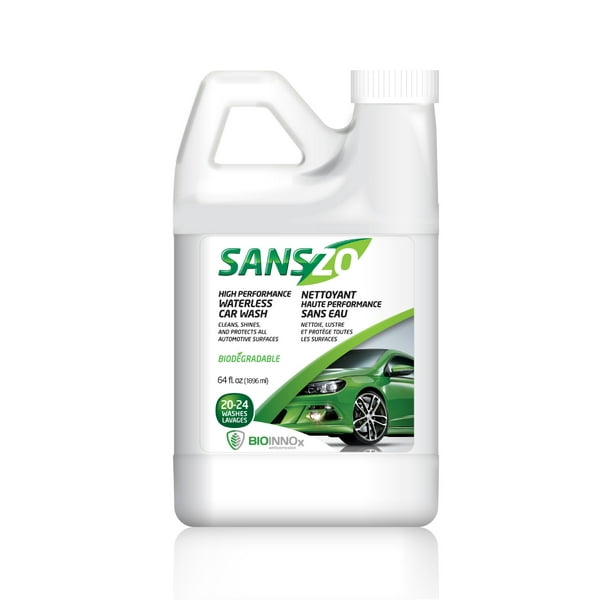SansZo Total Detail Waterless Car Wash Wax and Polish Spray - Cleans,  Shines and Protects with one