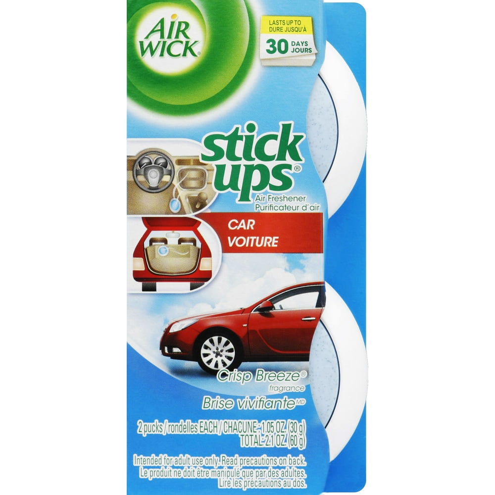 Air Wick Stick Ups Car Air Freshener, Crisp Breeze, 2ct