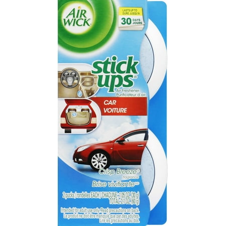 Air Wick Stick Ups Car Air Freshener, Crisp Breeze,