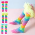 thumbnail image 2 of Kids Girls Knee High Socks Gift Long Crazy Silly Tall Funny Boot Child Fun Socks, 2 of 5
