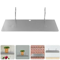 Masteelf  Hole Board Wall Shelf Kitchen Pegboard Organizer Work Silver