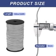 thumbnail image 2 of 3/16 Inch Polypropylene Rope Braided Ropes, 328ft Nylon Rope Light Grey, 2 of 6