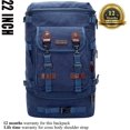 thumbnail image 3 of WITZMAN Travel Backpack for Men Large Carry on Vintage Canvas Luggage Backpack Duffel Bag with Shoe Compartment (A568 Blue), 3 of 10