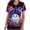 Black 42, variant on Karymi T Shirts for Women Halloween Print V Neck Scrub Top, Short Sleeve Casual Uniform T-Shirt with Pockets, Work Blouse for Nurse Daily Workout Tops for Women