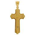 thumbnail image 2 of 10k Gold Two-tone Dc Mens Cross Crucifix Height 52.9mm X Width 24.8mm Religious Charm Pendant Necklace for Men, 2 of 2