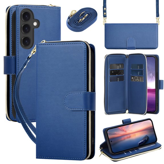 For Samsung Galaxy S22 Ultra S22 Plus Phone Case Leather Flip Wallet Cover