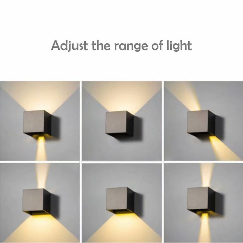 12W COB LED Wandlampe Cube Wandleuchte Beleuchtung Wohnzimmer Effektleuchte Weiß