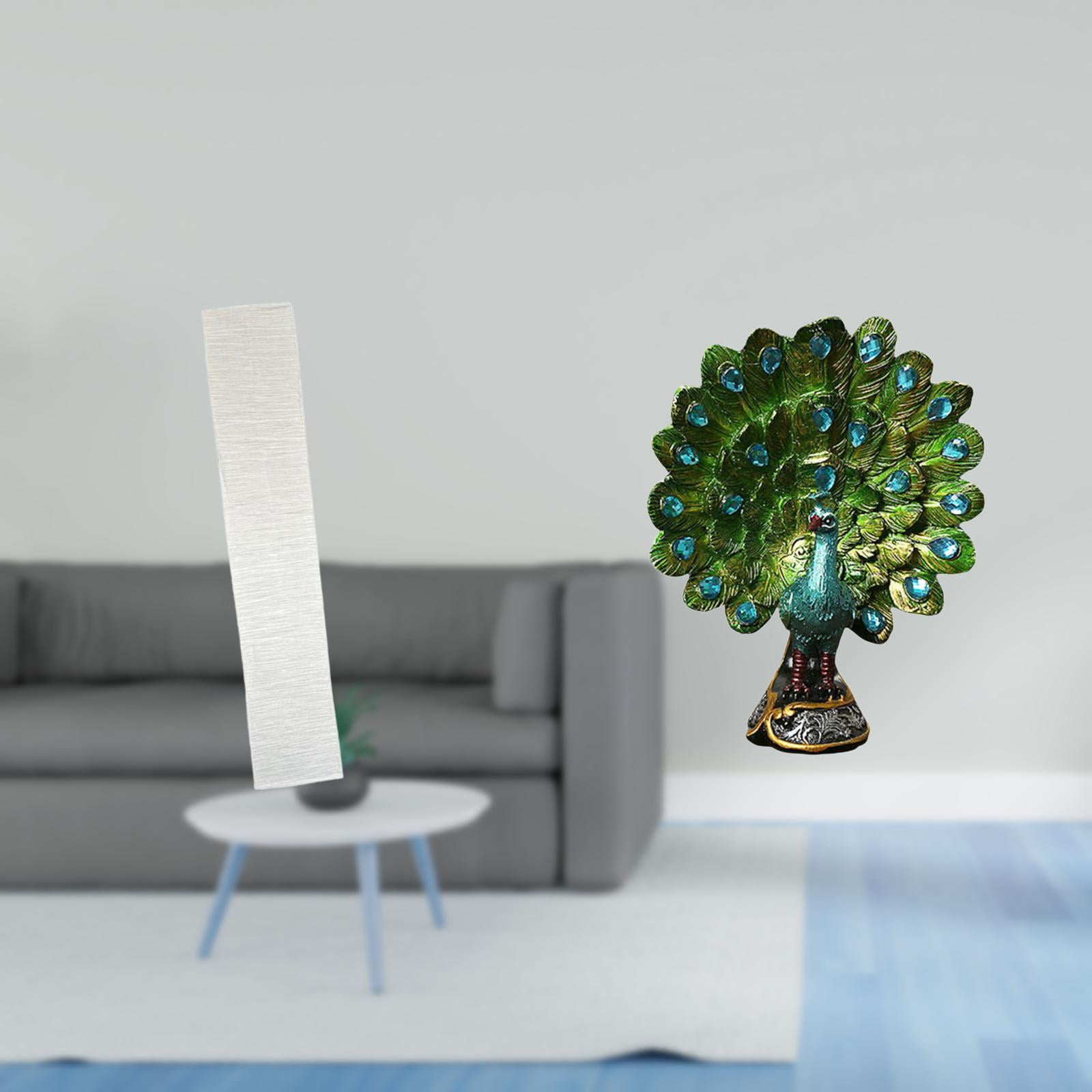 Floor Lamp Shade Peacock Statue Desktop Figurine Elegant Paper Material for Living Room Bedroom Office Decoration