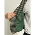 thumbnail image 5 of INSPIRE CHIC Women's Waistcoat Notched Lapel V Neck Single Breasted Vintage Plaid Vest XS Green, 5 of 6