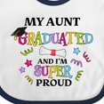 thumbnail image 4 of Inktastic My Aunt Graduated and I'm Super Proud Boys or Girls Baby Bib, 4 of 4