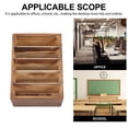 thumbnail image 1 of EXHUMKY Compartment Storage Box Mobile Phone Organizing Box Rustic Wood 1Pcs, 1 of 7