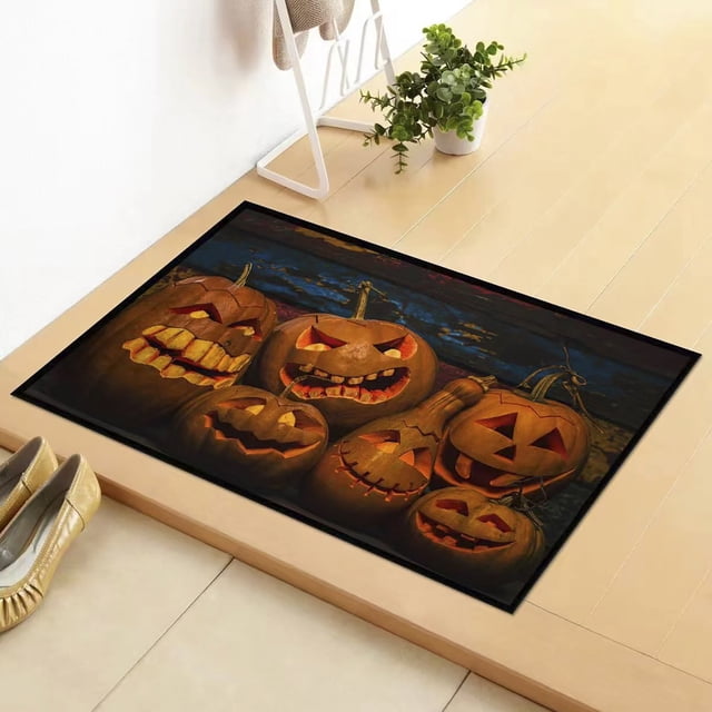 EGNMCR Outdoor Rug Bathroom Rugs Rugs for Living Room Halloween Floor Mat Hallway Kitchen Foot Mat Soft Non-slip Mat 40x60cm floor Cushions
