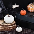 thumbnail image 6 of Clearance Under $5 | Realistic Artificial Pumpkin for Fall Table Centerpiece and Halloween Decor, Faux Pumpkin for DIY Crafts, Large Orange (1-Pack), 6 of 9