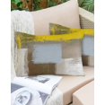 thumbnail image 6 of Yellow Brown Throw Pillow Cover 20 x 30 Inch Decorative Pillow Cover Abstract Blue White Vintage Oil Painting Lumbar Pillowcase Seasonal Rectangle Cushion Case for Couch Sofa Bed Living Room, 6 of 7