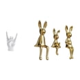 thumbnail image 1 of Figuras decorativas de conejos con gestos creativos para decorar apartamentos, dormitorios, restaurantes, escritorios, de centro., 1 of 8