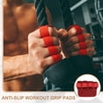 thumbnail image 5 of Uxcell Anti-Slip Workout Grip Pads, Lifting Grips Pads Weight Gloves for Men Women,4 Pack & Cowhide & White - Fitting for (Weightlifting/Deadlift/Pull-Up/Gym Training/Yoga), 5 of 6