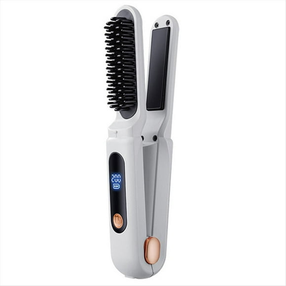 Peine Alisador Digital 2 en 1 con 3 Temperaturas Ajustables, Plancha para el Cabello para Mujer, Color