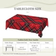 thumbnail image 6 of Rectangle Table Cloth, Royal Stewart Tartan red Black Plaid Resistant Washable Tablecloth Decorative Table Cover for Dining, Indoor and Outdoor, 6 of 6