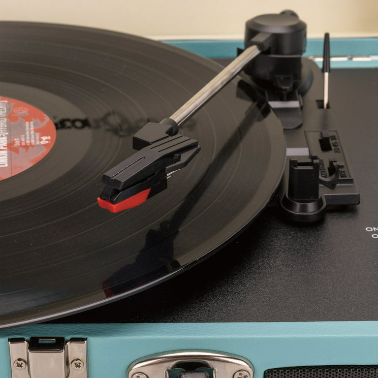 ByronStatics Vinyl Record Player 601-Teal - The ByronStatics Retro Audio  Collections