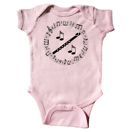 

Inktastic Flute Music Gift for Flutist Gift Baby Boy or Baby Girl Bodysuit