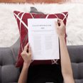 thumbnail image 3 of PiccoCasa Set of 5 Linen Square Geometric Pattern Decorate Cushion Cover, 17"x17", Multicolor, 3 of 7