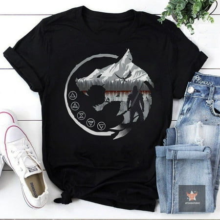 A Witcher’s Tale Wolf Thronebreaker Unisex Vintage T-Shirt, Gift For The Witcher Fan, Wolf Thronebreaker Shirt, Witcher Geralt Fan